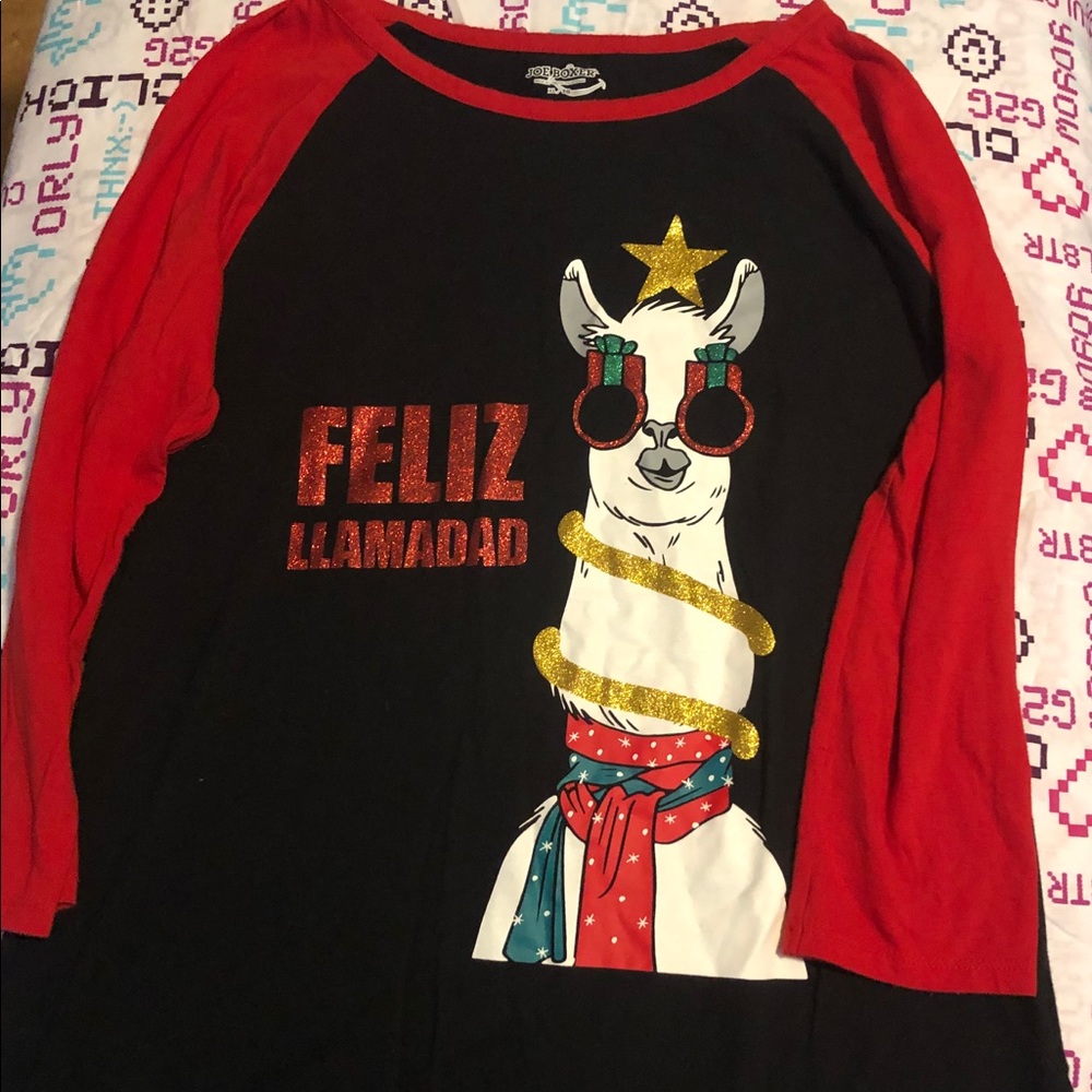 Llama Christmas shirt